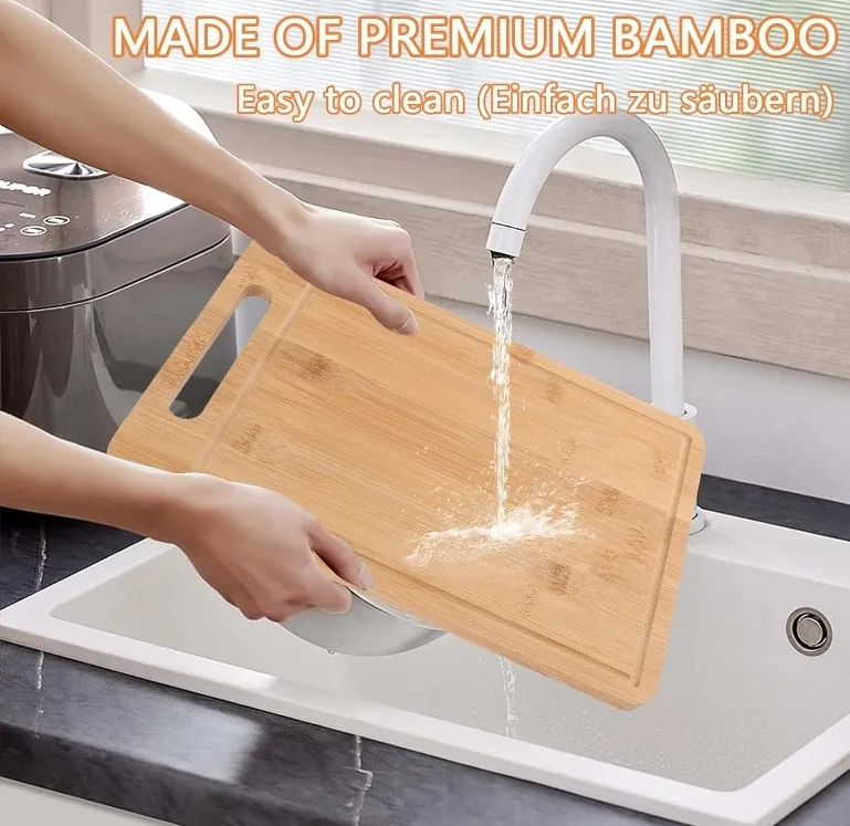 TABLA PARA PICAR O CORTAR DE BAMBU 34X22X1.2CM
