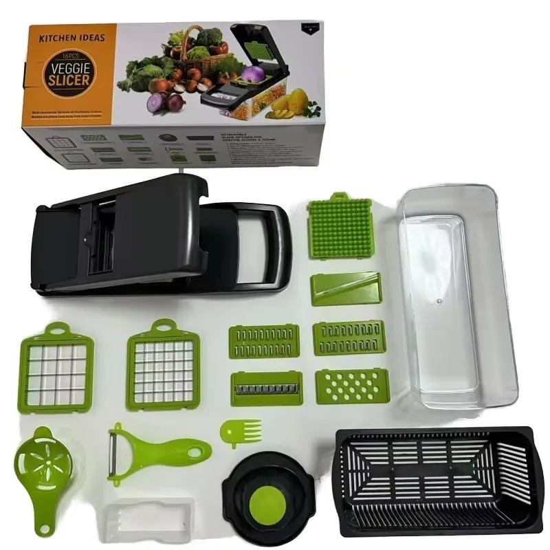 PICADOR DE VERDURA Y FRUTAS, 16 PCS, 1 SET